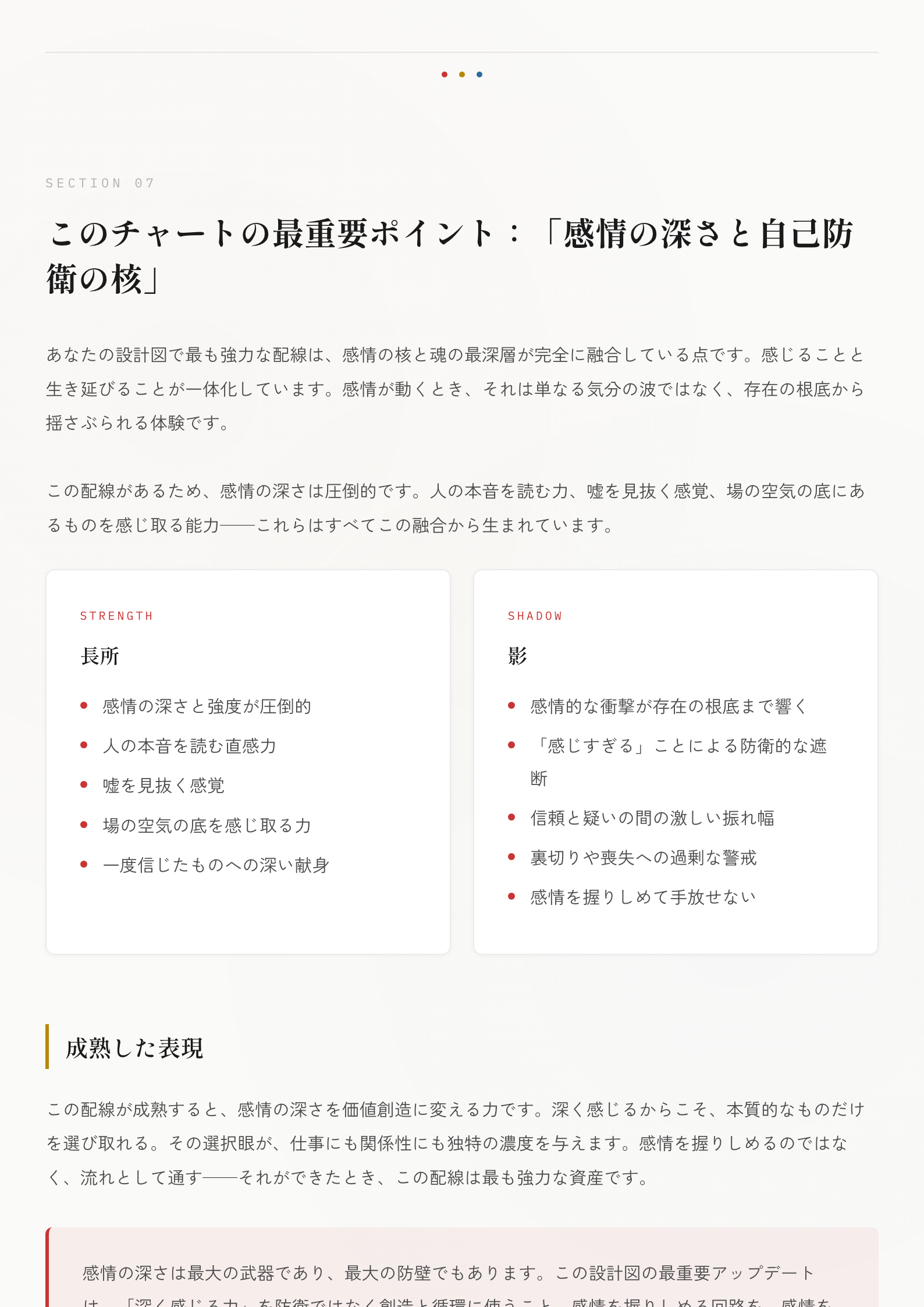 レポートサンプル：このチャートの最重要ポイント